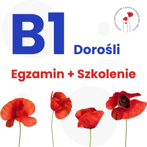 B1 Egzamin z języka polskiego + Szkolenie Grupowe Online - DOROŚLI
