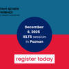 Take IELTS at Centre of Languages and Communication of Poznan University of Technology