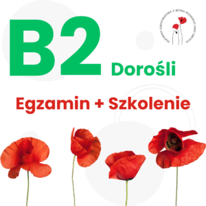 B2 Egzamin z certyfikatem – Język polski + Szkolenie Grupowe Online - DOROŚLI